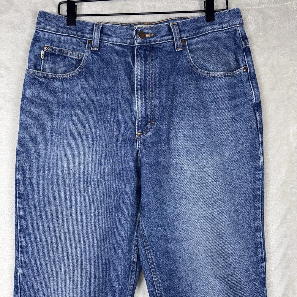 LL Bean Jeans Mens 32x31 Blue Classic Fit Denim Straight Leg 100% Cotton Pants - Picture 4 of 13